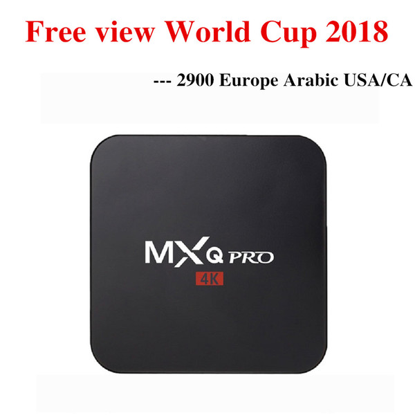 World cup 2018 MXQ PRO TV BOX with Abonnement IPTV Account 1 year free 2900 Arabic USA Sports Italy UK Germany Europe channels