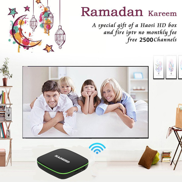 HaosiHD subscription 1 year arabic iptv box free 2900 channels with arabic UK sweden france italia somali live tv better than mag 256