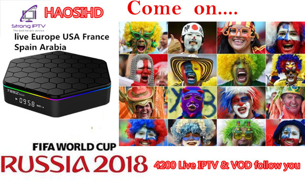 1 year iptv subscription t95z plus amlogic s912 android 7.1 TV Box free 4200 channels +Europe arabic africa usa livetv and vod