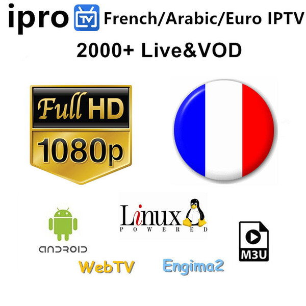 IPROTV IPTV 2100+ Channels support Smart tv Live android tv box 1 Year IPTV For Europe/Arabic/Africa/French /North America/UK