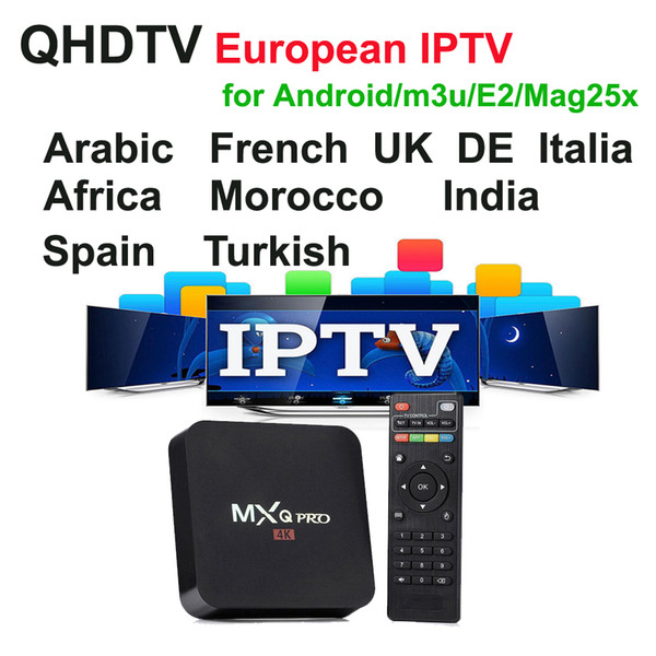 2000+ VOD films Arabic Sports French UK DE QHDTV 1Year 1300+ Europe Streaming IPTV Account Apk for Android mag250/254 Enigma2 m3u MXQpro