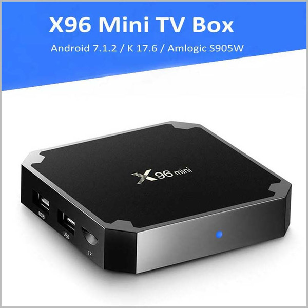 X96 Mini Android 7.1 Amlogic S905W STB tv box 1GB RAM 8GB ROM eMMC Flash player 17.6 4K Smart Android TV Box MQ14