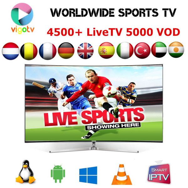 Hot sale VIGO IPTV Suscription Arabic, Europe , India, Scandinavia, French Turkish,USA,UK, Dutch IPTV channels 4000+ LIVETV 2500 VOD