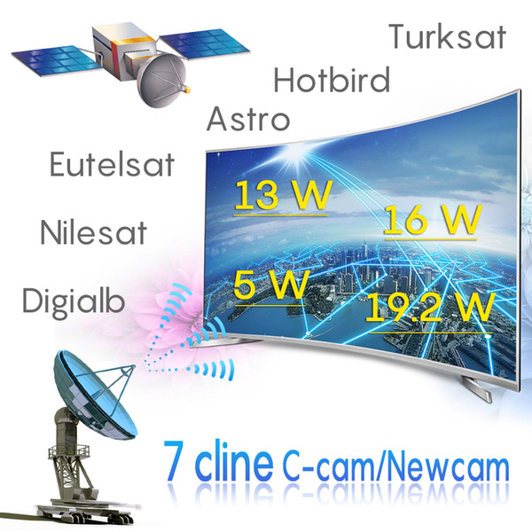 7 clines cccam cline for 1 year spain working good ES EU NL FR good for skysat s2020 freesat v7 freesat v8 super