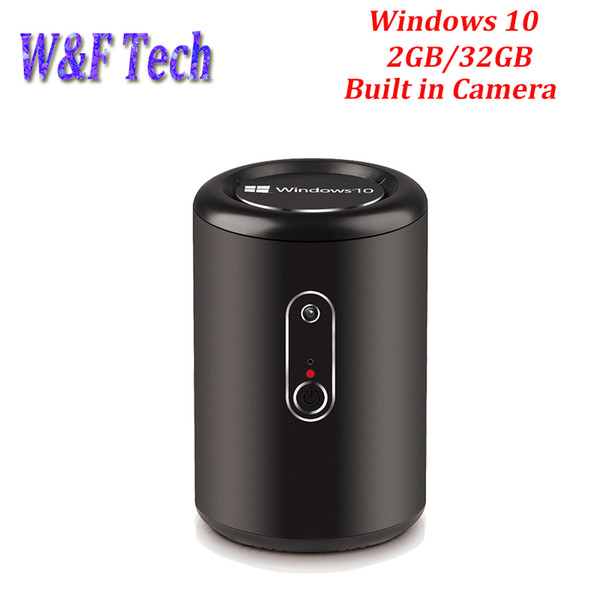 2G 32G G2 Windows 10 TV Box Mini PC support Bay Trail CR Intel Z3735F Quad Core 2.4G 5.8G WIFI 2.0 MP Camera TV Box with MIC