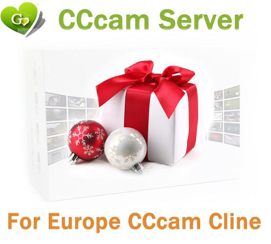 1 Year CCcam Europe 7 Clines 1 Clines Server HD 12 Months account for Spain UK Germany French Italy Poland Satellite Decoder with AV Cable