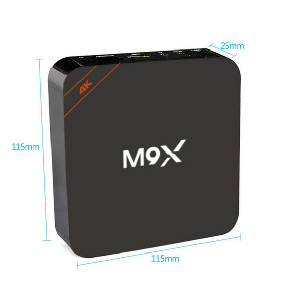 M9X Android smart Tv Box Amlogic S905x Quad Core 2G/16G HDMI WIFI Support 4K 1080i/p Bluetooth Set Top Tv Box 2g 16g free shipping.