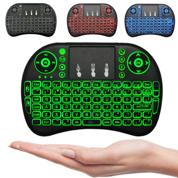 2,4 GHz inalámbrico i8 mini Touchpad teclado Fly Air ratón para Android TV PS3