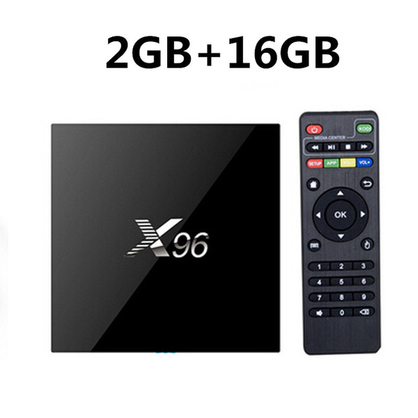 2GB 16GB X96 Android TV Box Amlogic S905X Android 6.0 17.3 Pre-Install Quad-core 4K Set Top Smart Tv Box