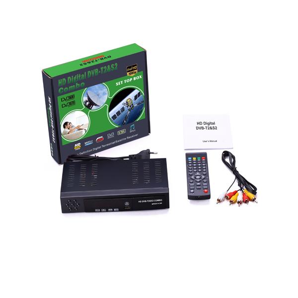 Free to Air HD DVB-S2 Satellite Receiver+DVB-T2 combo support IPTV Youtube Biss Key Cccamd Newcamd Set top box