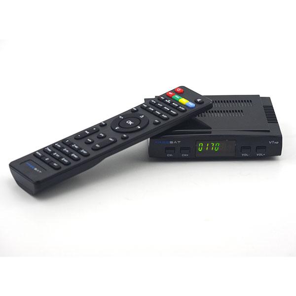 2016 Satellite set top box V7 HD 1080P Full HD DVB-S2 TV Box 2 USB Port Support YouTube, Youporn via usb Wifi dongle