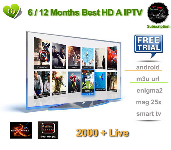 SATXTREM IPS2 Best HD 6/12 Months 2000+ Live TV IPTV M3U ENIGAM2 Androd IPTV ITALY Mediaset Premium German French Spain TR UK IT For TV BOX