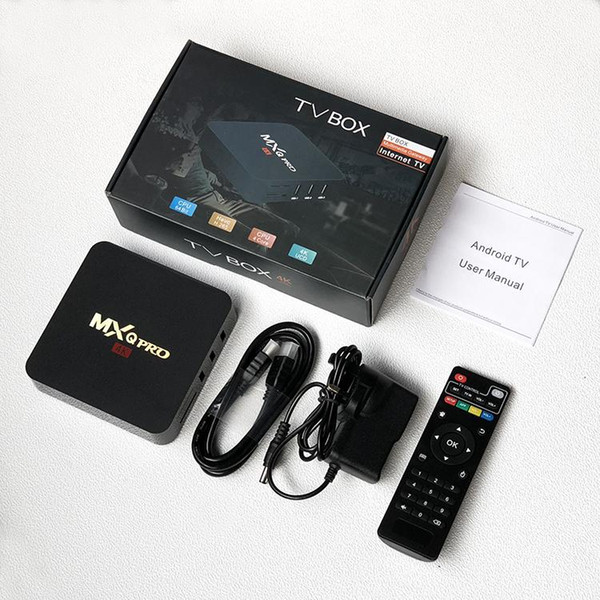 wholesale android tv box MXQ Pro 4K TV Box s905w android 7.1 1GB 8GB 2GB 16GB smart ott tv set top box smart Media Player