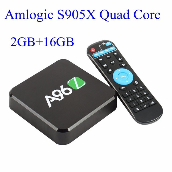 A96Z Android TV Box 2GB RAM 16GB Android 6.0 Amlogic S905X Quad Core 2.4G Wifi Bluetooth 4K*2K Full HD Smart Media Player