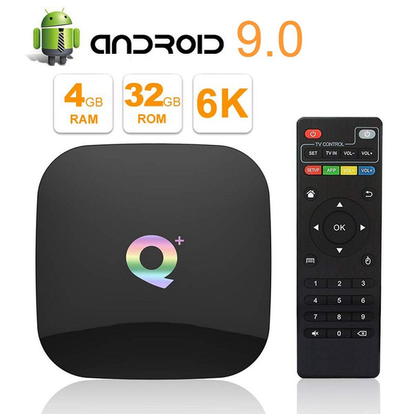 Smart TV 4GB 32GB Q Plus Allwinner H6 TV Box 4K Streaming Android 8.1 Tv Box Wifi HD Best Iptv Box