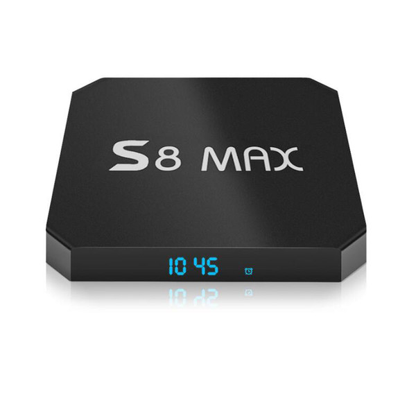 S8 MAX 4GB 32GB Android 8.1 TV Box 2.4G 5.8G WIFI Bluetooth 18.0 IPTV Media Player