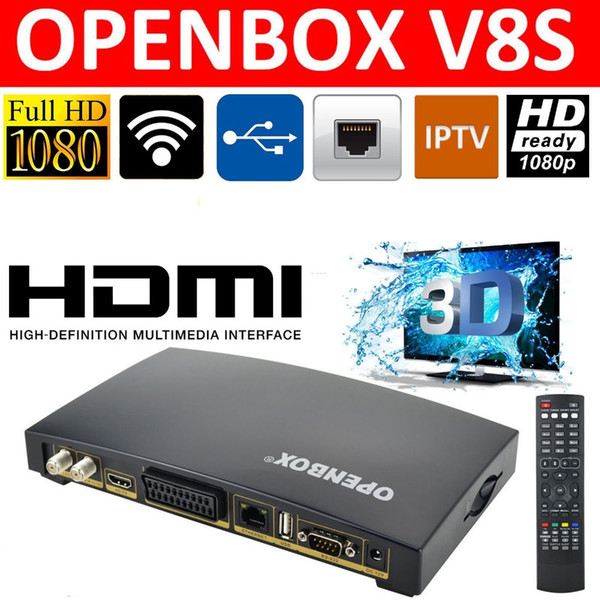 10pcs Openbox V8S Satellite Receiver S V8 SV8 Support WEBTV Biss Key 2x USB Slot USB Wifi 3G Youtube Youporn CCCAMD NEWCAMD