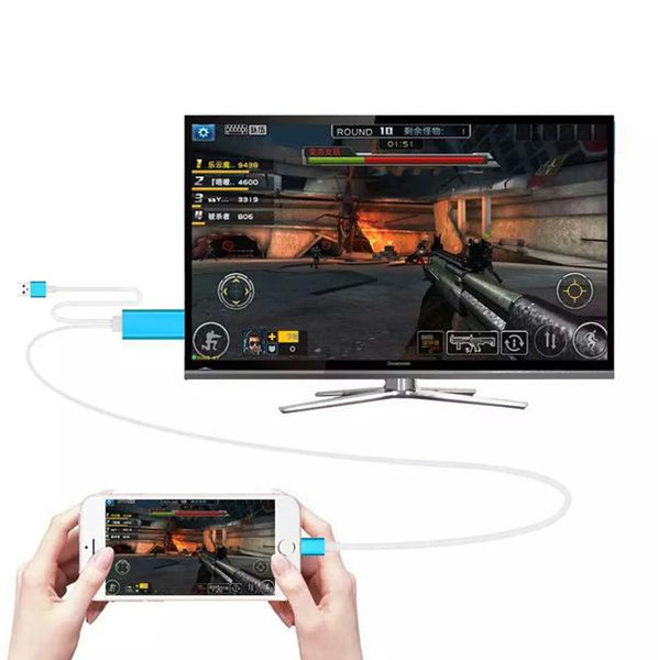 HDMI cable 2M TV connection phone 1080P HD hdmi adapter cable converter adapter cable for iphone5 5s 6 6s