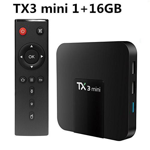 TX3 MINI 1GB/16GB Android 7.1 TV Box Amlogic S905W 2.4G WiFi with time display