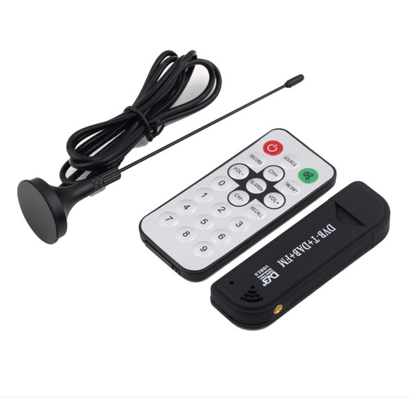 1Pcs Super Digital RTL2832U+R820T TV Tuner Receiver with antenna for PC for Laptop Support SDR Wholesale