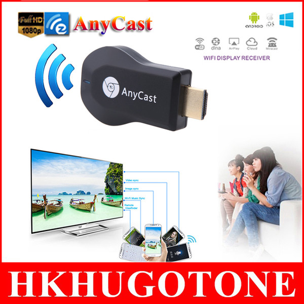 HD 1080P Media Player AnyCast M2 Plus Airplay Wifi Display TV Dongle Receiver DLNA Easy Sharing TV Stick for Windows IOS Andriod