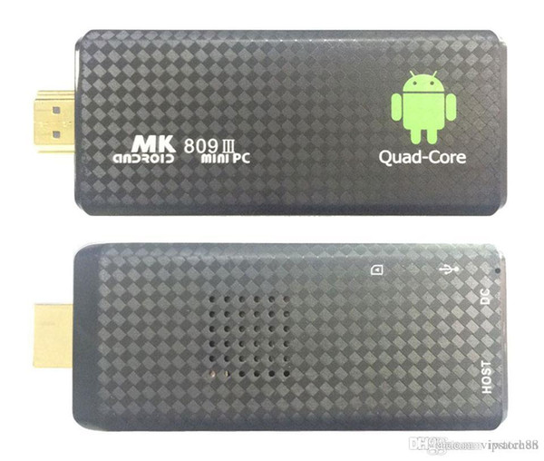 1PCS MK809 Quad Core TV Box Stick Media Player Google Android RK3229 2GB RAM 8GB HDMI Smart TV Dongle 1200+ live tv 1000+ VOD