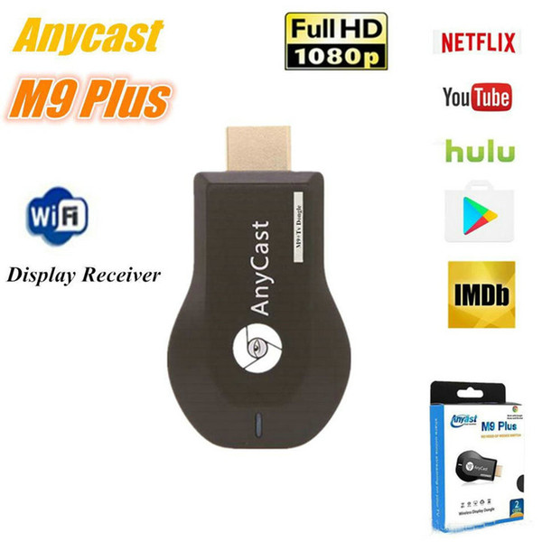 AnyCast M9 Plus WiFi Display Dongle Receiver Support Chromecast Netflix Youtube 1080P HDMI TV DLNA Airplay Miracast for iOS Mac Android