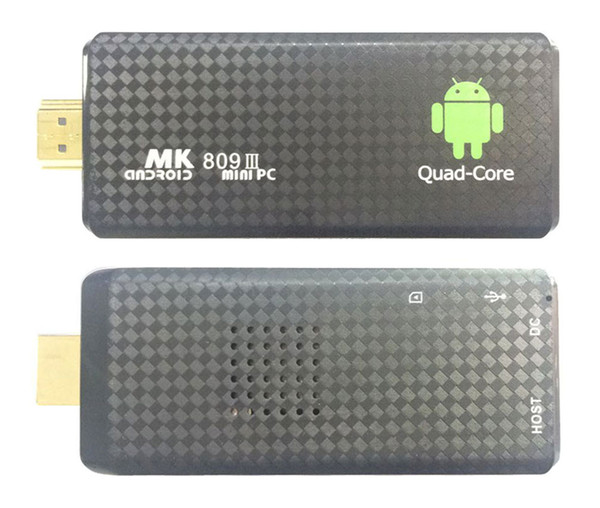 6PCS MK809 Quad Core TV Box Stick Media Player Google Android RK3229 2GB RAM 8GB HDMI Smart TV Dongle 1200+ live tv 1000+ VOD