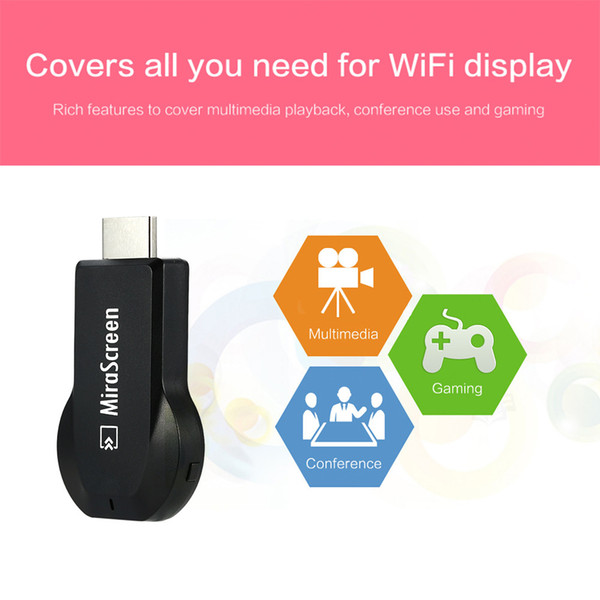 MiraScreen OTA TV Stick Dongle Better Than EZCAST EasyCast Wi-Fi Display Receiver DLNA Airplay Miracast Airmirroring Chromecast V1627