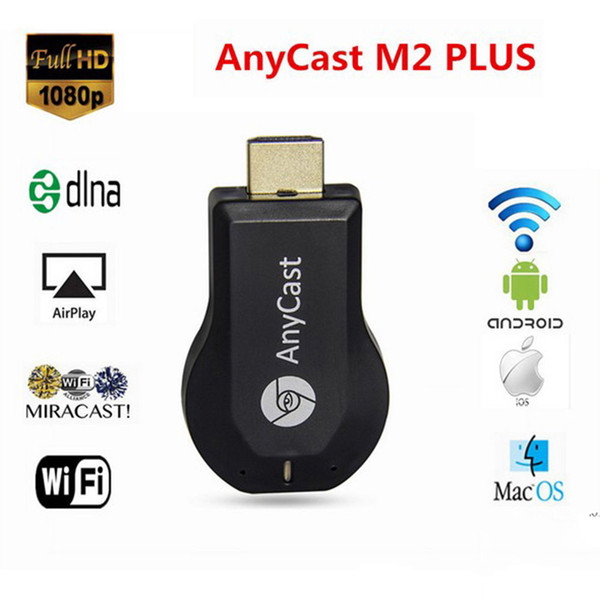 Anycast M2 Plus DLNA Airplay WiFi Display Miracast Dongle HDMI Multidisplay 1080P Receiver AirMirror Mini Android TV Stick