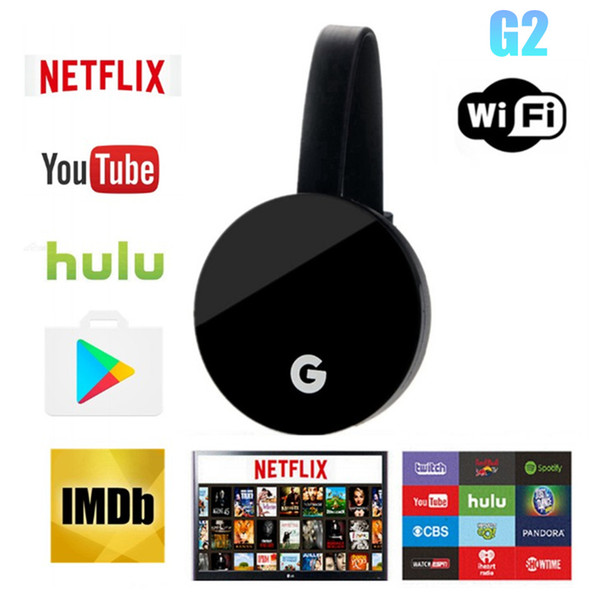 New MiraScreen G2 TV Stick Dongle Anycast Crome Cast HDMI WiFi Display Receiver Miracast Google Chromecast 2 for Netflix Mini PC Android TV