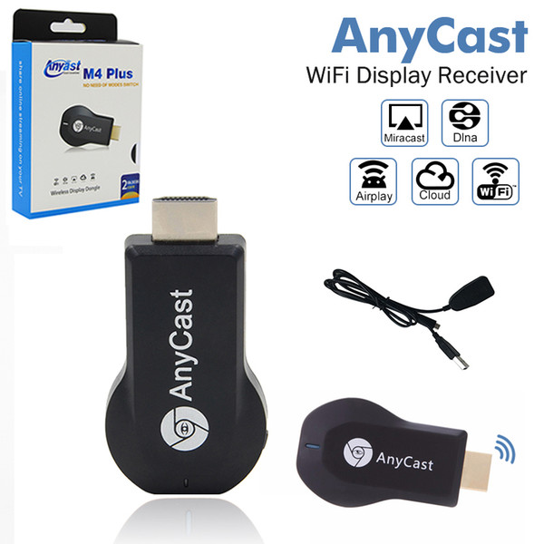 AnyCast M4 Plus Wireless WiFi Display Dongle Receiver 1080P HD Interface TV Stick DLNA Airplay Miracast for Mac Windows