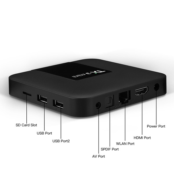 Amlogic 4k android tv box TX3 mini Amlogic S905W 2GB 16GB android 7.1 set top box