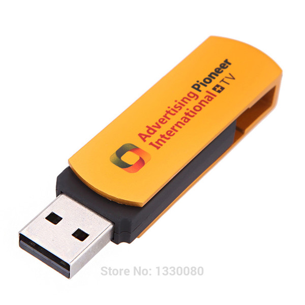 New Arrival Multifunctional Golden USB Worldwide Internet TV and Radio Player Dongle TV Stick CS#8