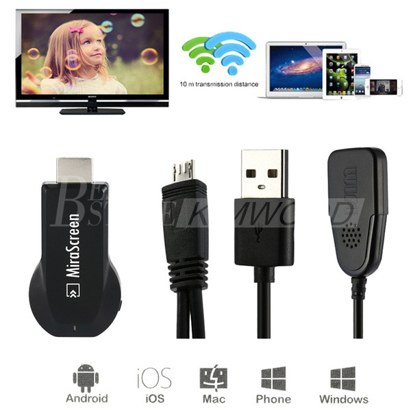 MiraScreen OTA TV Stick Dongle Better Than EZCAST EasyCast Wi-Fi Display Receiver DLNA Airplay Miracast Airmirroring Chromecast V1627