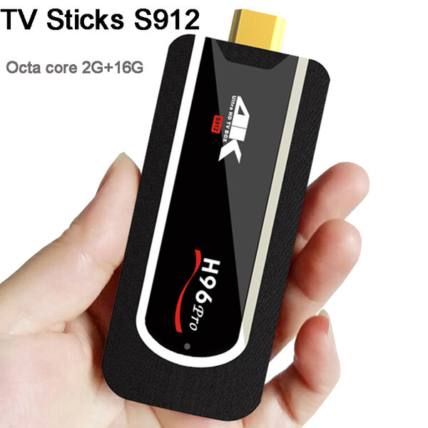 H96 Pro Fire TV Stick Mini PC Google Smart Tv Dongle Amlogic S912 Octa-Core Android 7.1 Tv Box 2G 16G 4K H265 Wifi Bluetooth Media Player