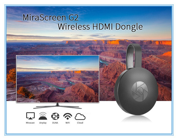 TV Stick MiraScreen G2 for Google Chromecast 2 Chrome Cast Support HDMI Miracast HDTV Display Dongle MQ20