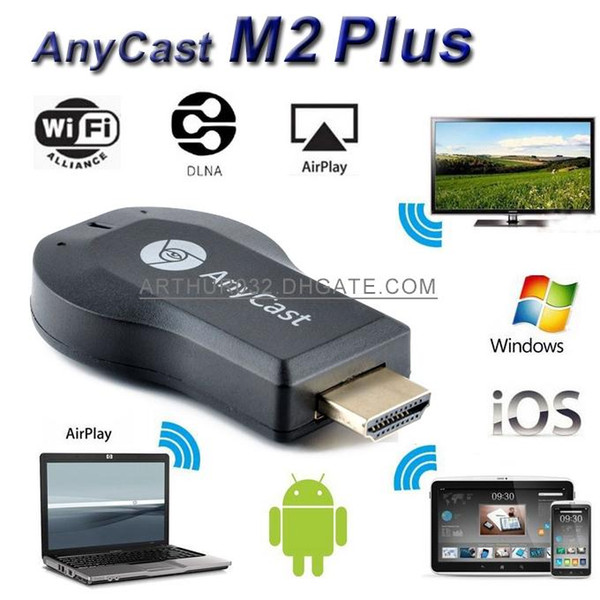 New Anycast M2 Plus DLNA Airplay WiFi Display Miracast Dongle HDMI Multidisplay 1080P Receiver AirMirror Mini Android TV Stick Better ezCast