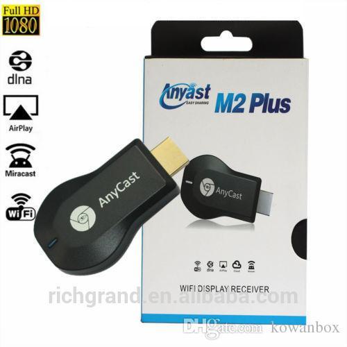 2018 factory direct price Newest Brand Anycast m2 Plus TV Stick Android wireless AnyCast TV Dongle Wifi 1080p Full-hd ezcast