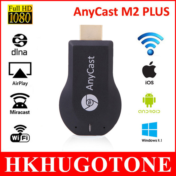 HD 1080P AnyCast M2 Plus Airplay Wifi Display TV Dongle Receiver DLNA Easy Sharing Mini TV Stick for windows ios andriod TV Stick