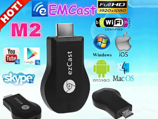 M2 EzCast TV Stick HDMI 1080P Miracast DLNA Airplay WiFi Display Receiver Dongle Support Windows iOS Andriod 10pcs