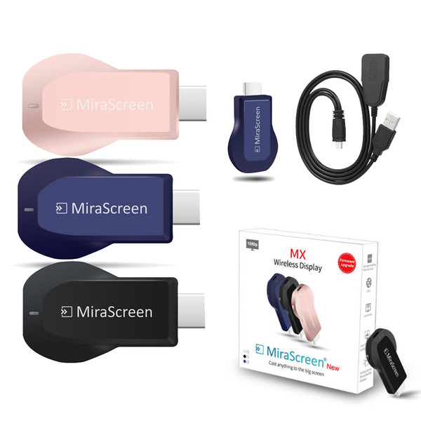 MiraScreen OTA TV Stick Smart TV HD Dongle Wireless Receiver DLNA Airplay Miracast oneanycasting PK Chromecast 2 for phone TV