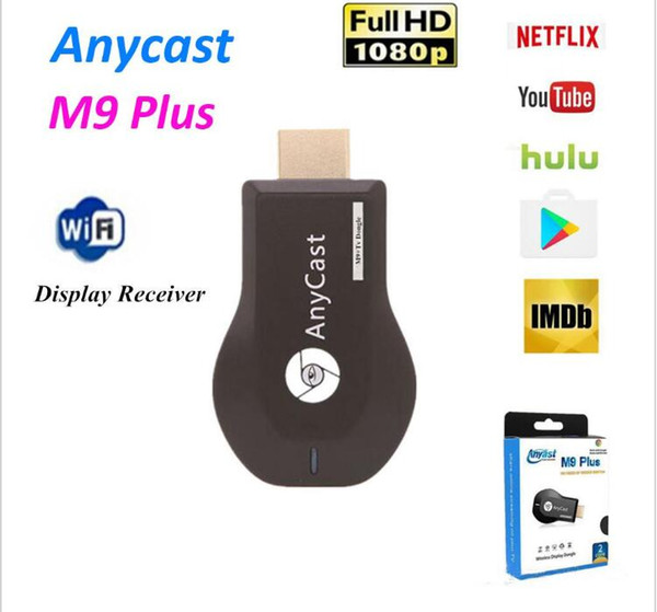 HD TV Stick AnyCast M9 Plus for Chromecast Youtube Netflix 1080P Wireless WiFi Display TV Dongle Receiver DLNA Miracast tv for Tablet PC