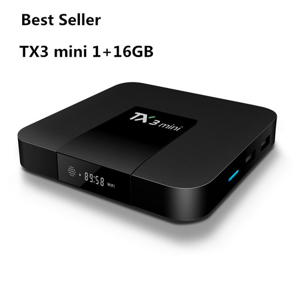 TX3 Mini TV BOX 1GB RAM 16GB ROM Quad Core Amlogic S905W Smart Box Android 7.1 Media Player