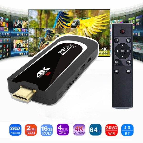 H96 Pro H3 Tv Stick Android 7.1 S905X Quad Core 2G 16G 4K Dual Wifi BT4.0 1080P HD Miracast TV dongle