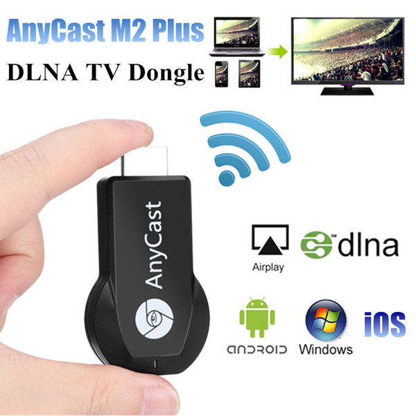 1pcs AnyCast M2 Plus TV Dongle Receiver Airmirrior Miracast 1080P HDMI Wifi Display Wireless DLNA AirPlay TV Stick For Phone Android PC