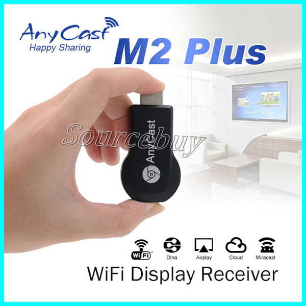 HD 1080P AnyCast M2 Plus Airplay Wifi Display TV Dongle Receiver DLNA Easy Sharing Miracast three Modes Mini TV Stick for Android IOS