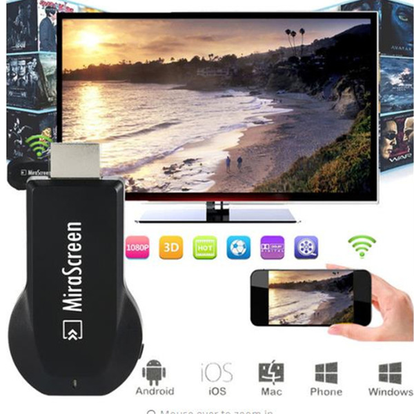 Mirascreen Wireless Bluetooth Wifi Display TV Dongle Receiver 1080P DLNA Airplay HDMI Android TV Stick For HDTV