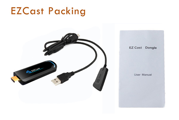 Newest Free shipping EZCast 5G Dongle Miracast Smart Box DLNA HDMI Mirror2 TV Dongle TV Stick Airplay Media Player