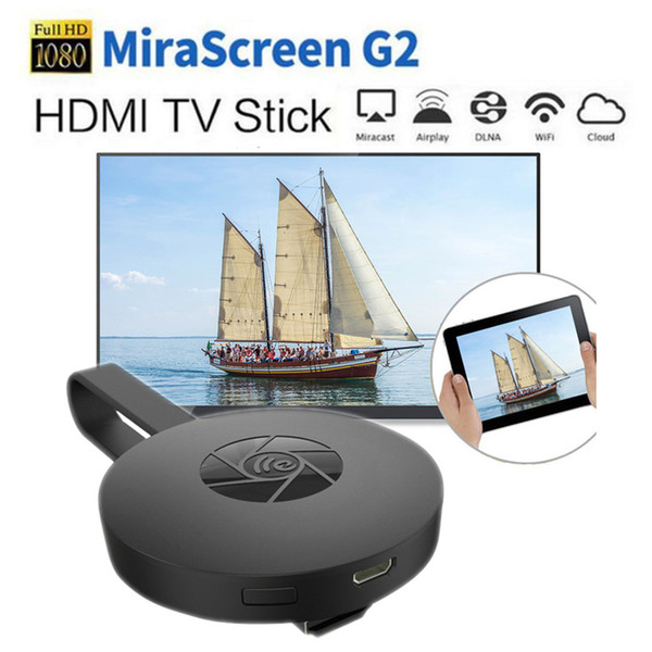 2018 Hot-Sale MiraScreen G2 Wireless HDMI Wifi Dongle TV Stick 2.4G 1080P HD Display Receiver Chromecast Miracast For IOS Android PC TV